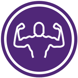 Icon Set Strength Purple